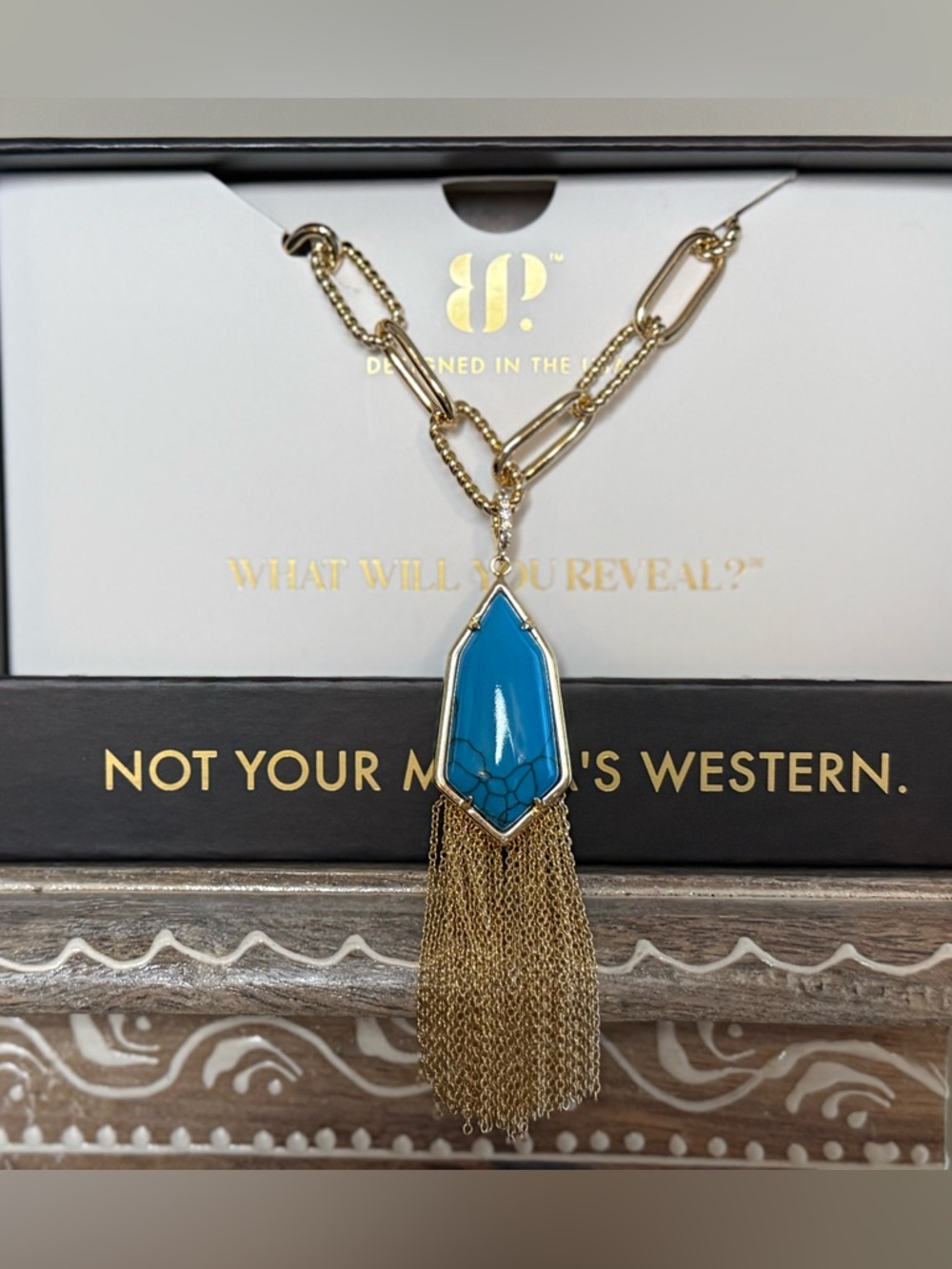 Bomb Party Outlaw Necklace. “Soft Spoken, Dark Edges” Brand New!